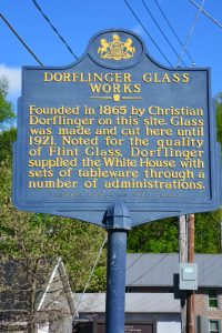 Dorflinger Glass Works Historical Sign 